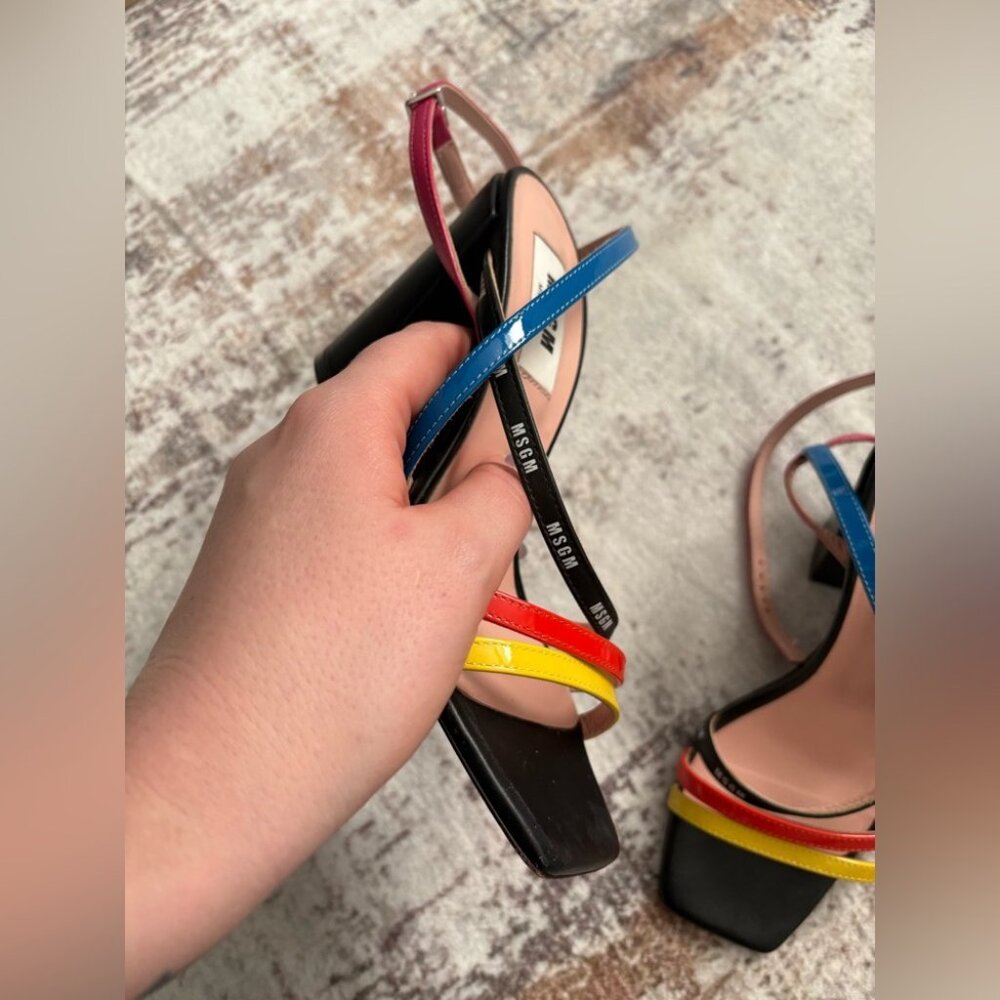 Msgm Multicolor Leather Sandals. - image 7